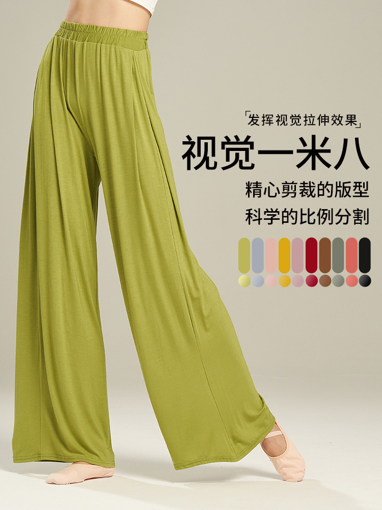 dance pants women‘s modern classical summer new adult loose elegant body practice dancing special wide-leg pants