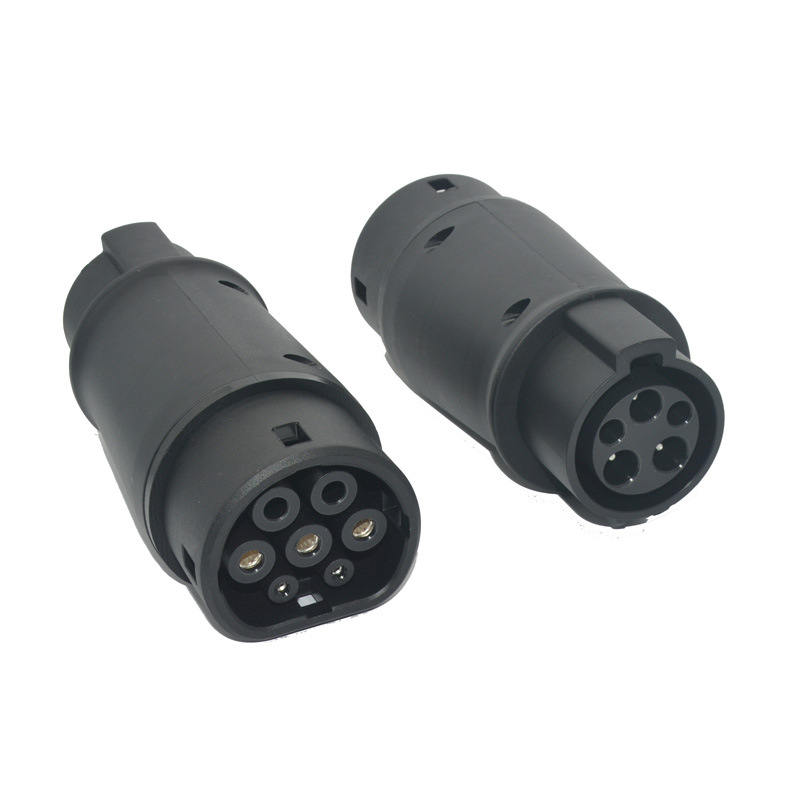 新能源充电枪转换头J1772转type2美标type1转欧标IEC62196特斯拉