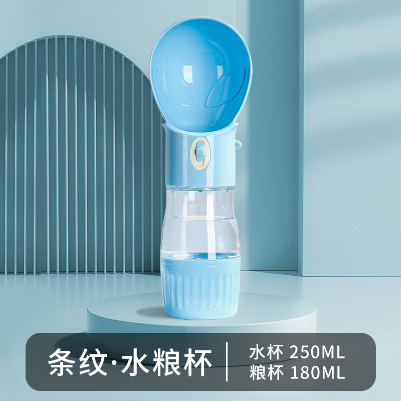 Nuevo vaso de viaje para mascotas más vendido de Amazon, agua y comida todo en uno, botella de agua portátil a prueba de fugas para perros al salir a pasear.