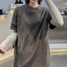 【原版做工】设计感真两件叠穿长袖T恤女装2025年时尚春新款韩洋
