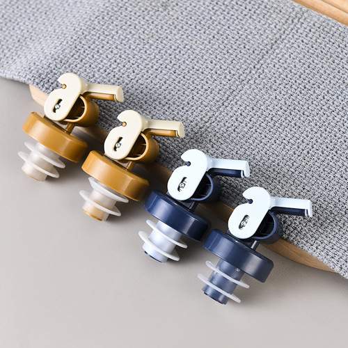 Oil pot nozzle automatic gravity opening and closing device for oil pouring in kitchen oil leakage prevention nozzle stopper