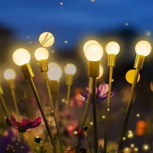 双模式户外太阳能风动萤火虫灯庭院花园氛围草坪呼吸萤火虫地插灯