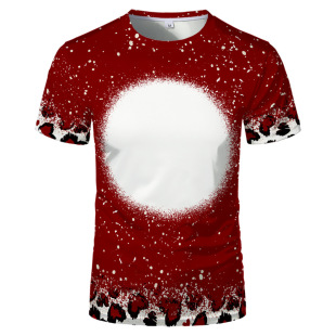 2023 cross-border new customized-T-shirt Amazon super popular round neck 3DT T-shirt European and American women's casual short-sleeved top