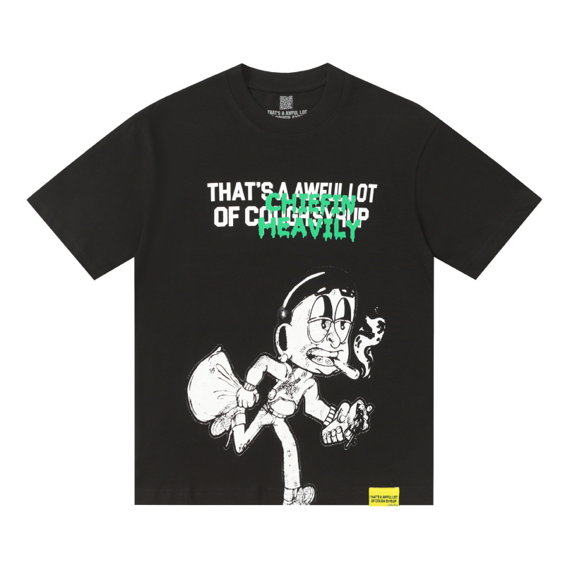 Cross-Border Wholesale That's a Awful Lot of Cough Syrup Trendy Brand Round Neck Short-Sleeved T-Shirt Cross-Border Wholesale That's a Awful Lot of Cough Syrup Trendy Brand Round Neck Short-Sleeved T-Shirt