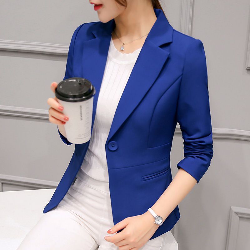 小西装女2025新款秋装女士休闲百搭西服长袖韩版修身显瘦短款外套|undefined