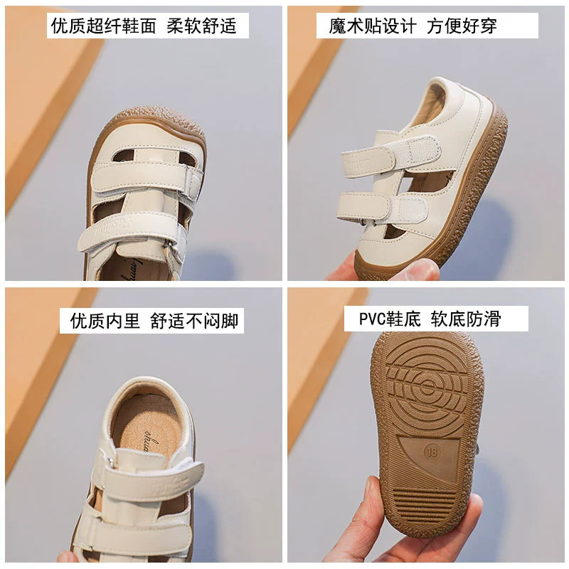 Summer children's footwear, universal comfortable sandals for boys for early age, Korean style, soft sole