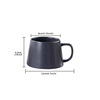 Nordic Creative Ceramics Mark Cup Simple Bring Handbarian Milk Cup Office Water Cup Couple Cup Cup Cup