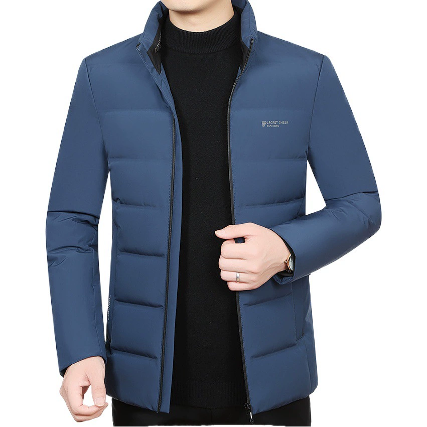 Новый Зимний пуховик, мужской короткий легкий утолщенный холодостойкий пуховик, мужской повседневный утиный пуховик для молодых и средних лет