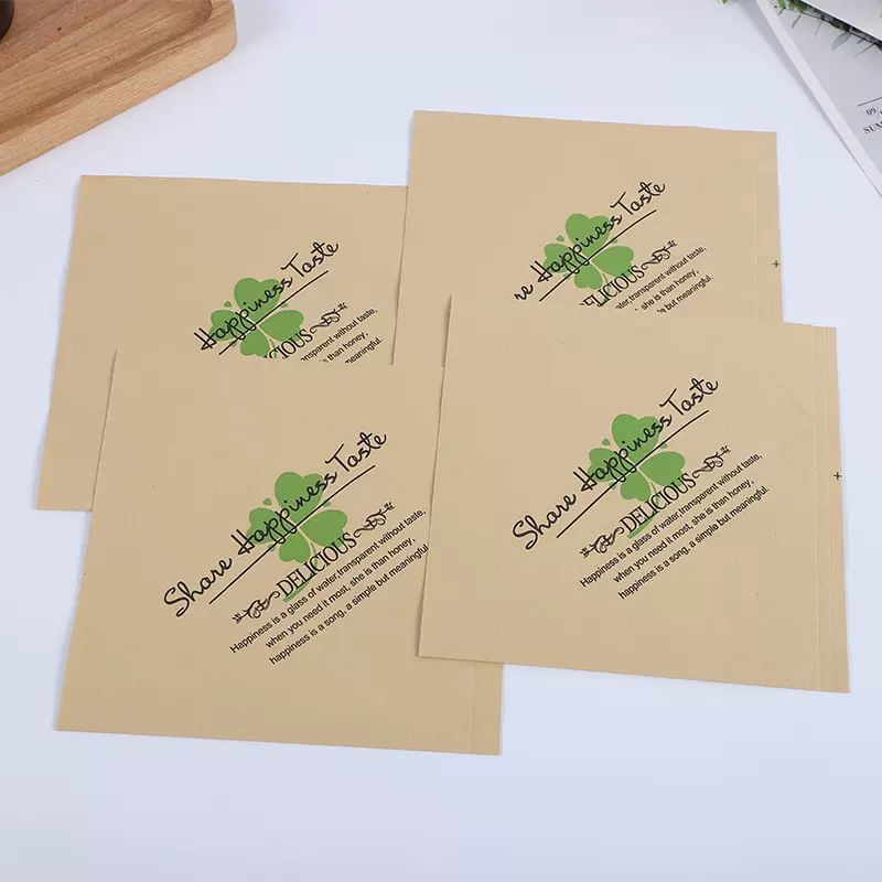 厂家批发三角一次性食品防油淋膜纸袋定做托盘纸汉堡纸可印LOGO