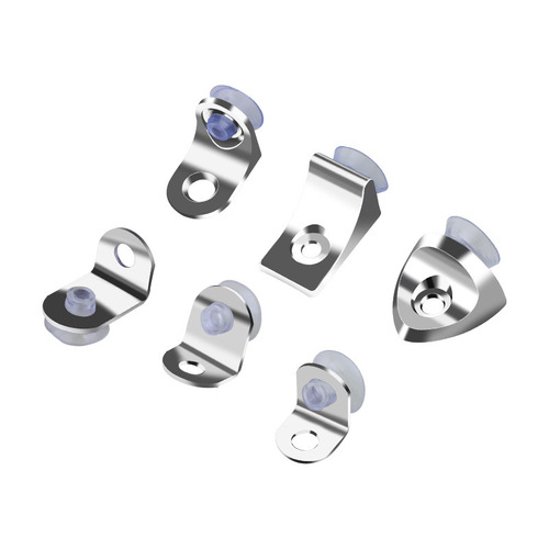Zinc alloy laminate holder cabinet glass fixed drag partition holder stainless steel suction cup plate holder movable laminate pellet wholesale