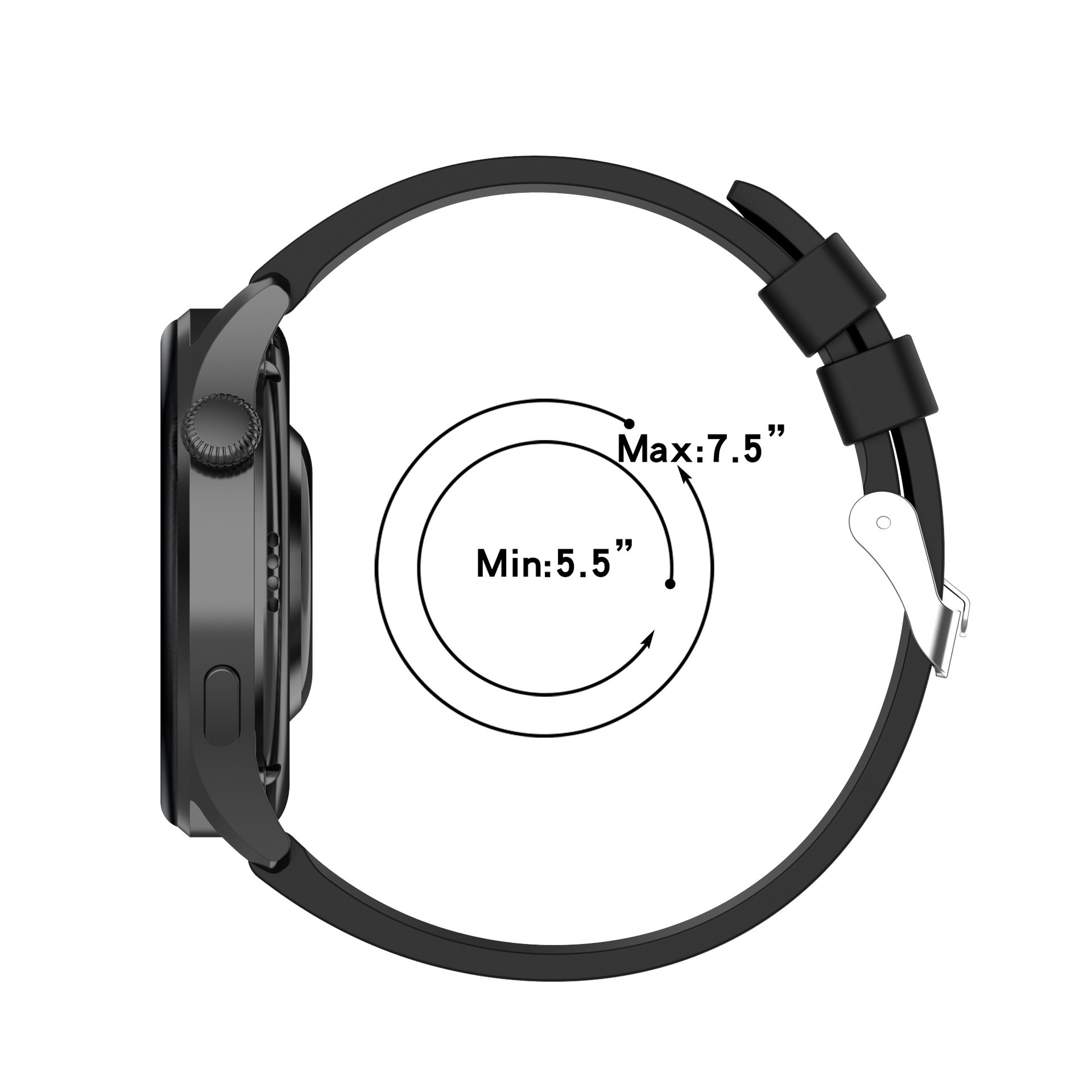 Suitable for Huawei Watch gt2 silicone strap, sporty couple style flat-head strap, universal gt3 watch strap undefined