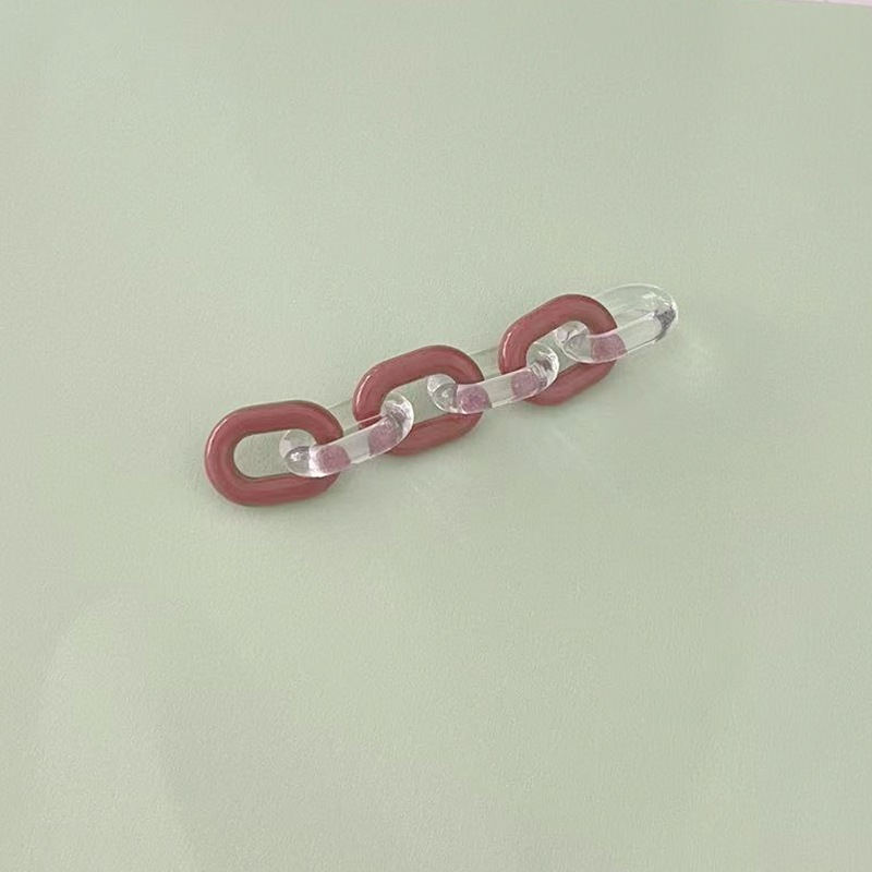 亚克力U型链条扣配件挂件手机壳包包钥匙扣DIY挂饰彩色链条装饰品|undefined