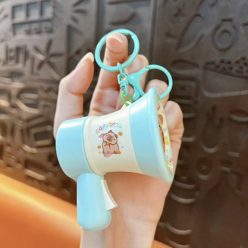 创意卡皮巴拉录音喇叭钥匙扣趣味解压录音喇叭学生玩具书包小挂件|undefined