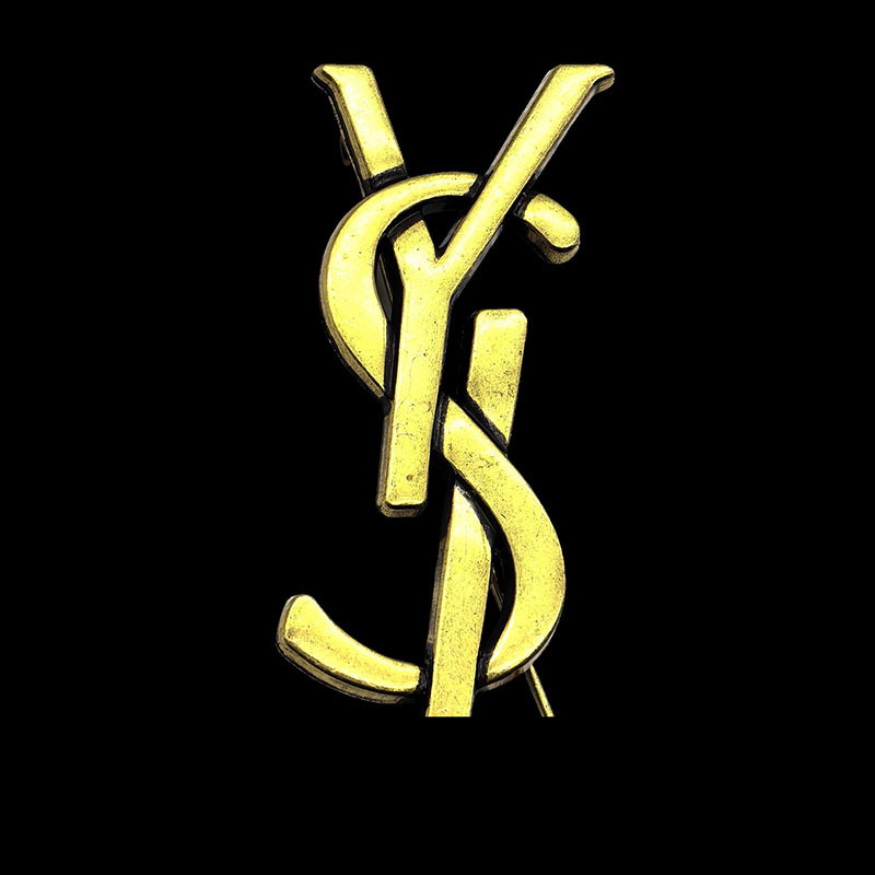 古金古银杨树L胸针百搭毛衣卫衣西装领针合金材质铜针铜扣|undefined