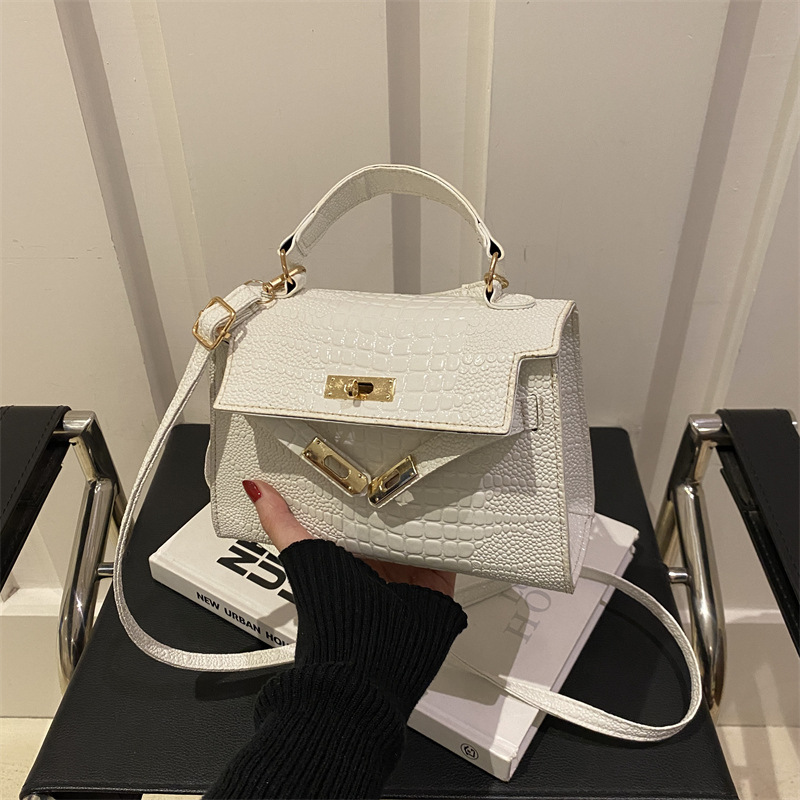 Bolso de mano con textura de nicho francés 2025 nuevo bolso femenino moda simple bolso de mensajero arte popular Kylie