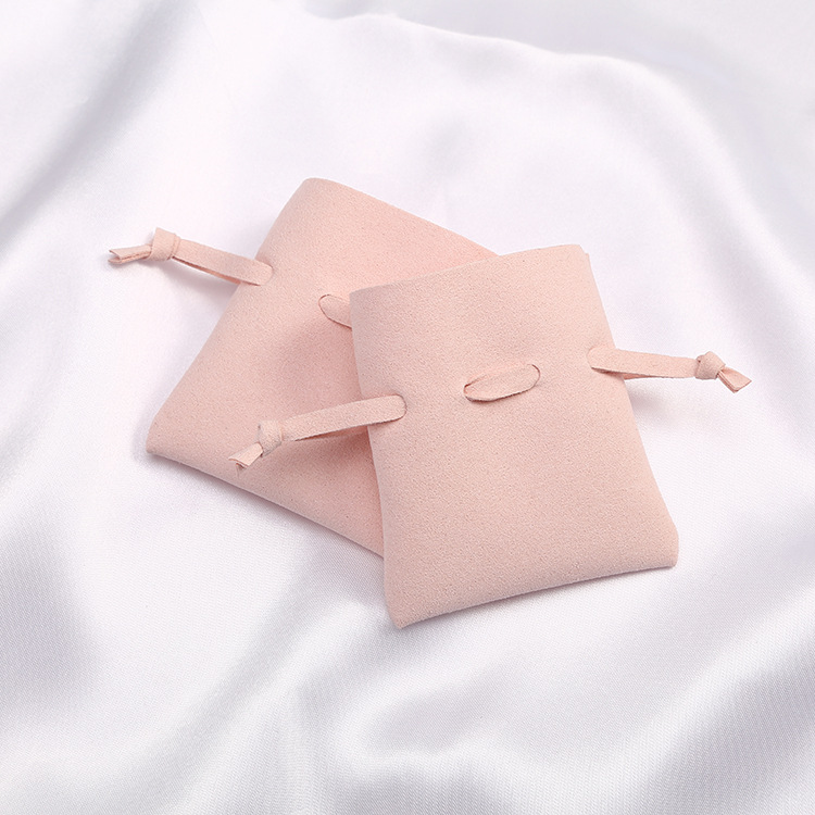 Simple Style Solid Color Synthetic Fibre Drawstring Jewelry Packaging Bags display picture 1