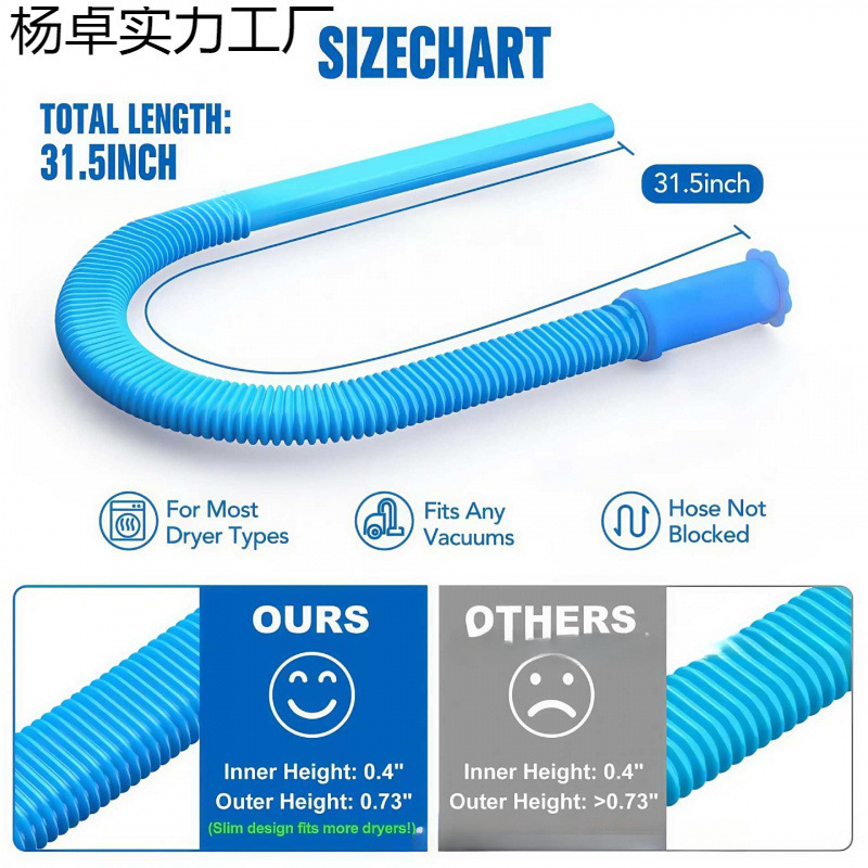 Cross-Border Hot Vacuum Cleaner Vent Cleaning Kit Dryer Vent Vacuum Hose Lint Remover