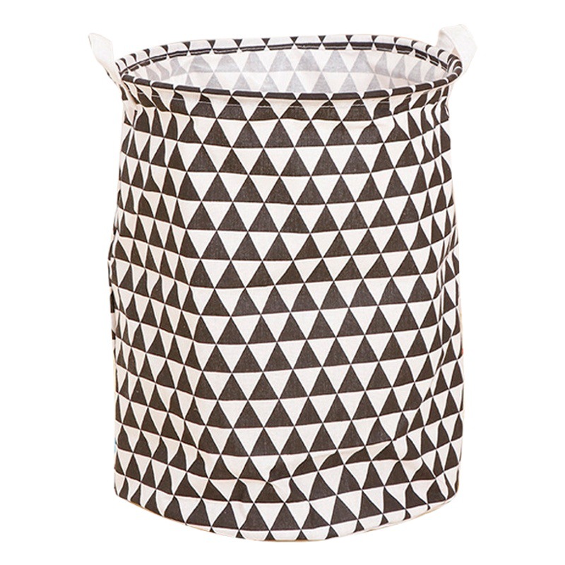 35*45cm impermeable hogar plegable cesta de almacenamiento ropa redonda tela diversos artículos cesta de lavandería
