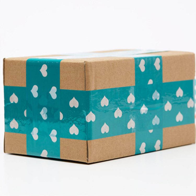 Thankyou cinta adhesiva de embalaje rosa, sello de red, cinta de sellado, cinta de impresión de dibujos animados, fabricante al por mayor