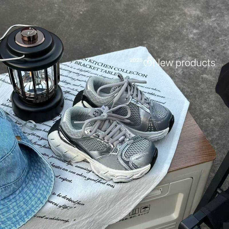 儿童运动鞋2025秋季新款订书机男童老爹鞋百搭女童跑步鞋一件代发|undefined