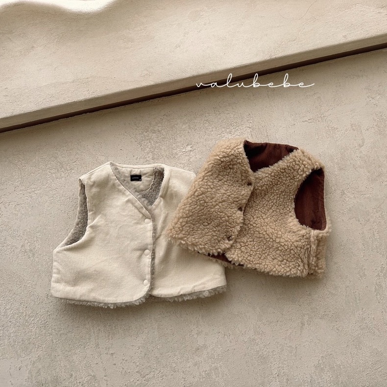 Niños y niñas de doble cara chaleco de felpa bebé ropa de invierno estilo coreano ropa para niños ropa de bebé chaleco de bebé