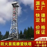 瞭望塔铁塔森林监控塔远程监控瞭望塔平台监控景区防火监测铁塔