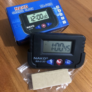 Multi-function 613D car clock small portable student desktop clock car with clock stopwatch timer