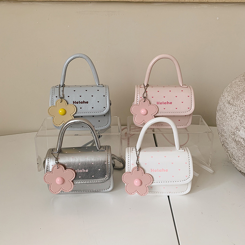 Niche Korean-style small square bag for women, new polka dot fashion versatile commuter mini simple handbag, crossbody children's bag trendy
