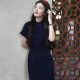 New Chinese Style National Style [Beiping Past] Retro Art Improved Cheongsam Women's 2025 Summer New Short-sleeved dress