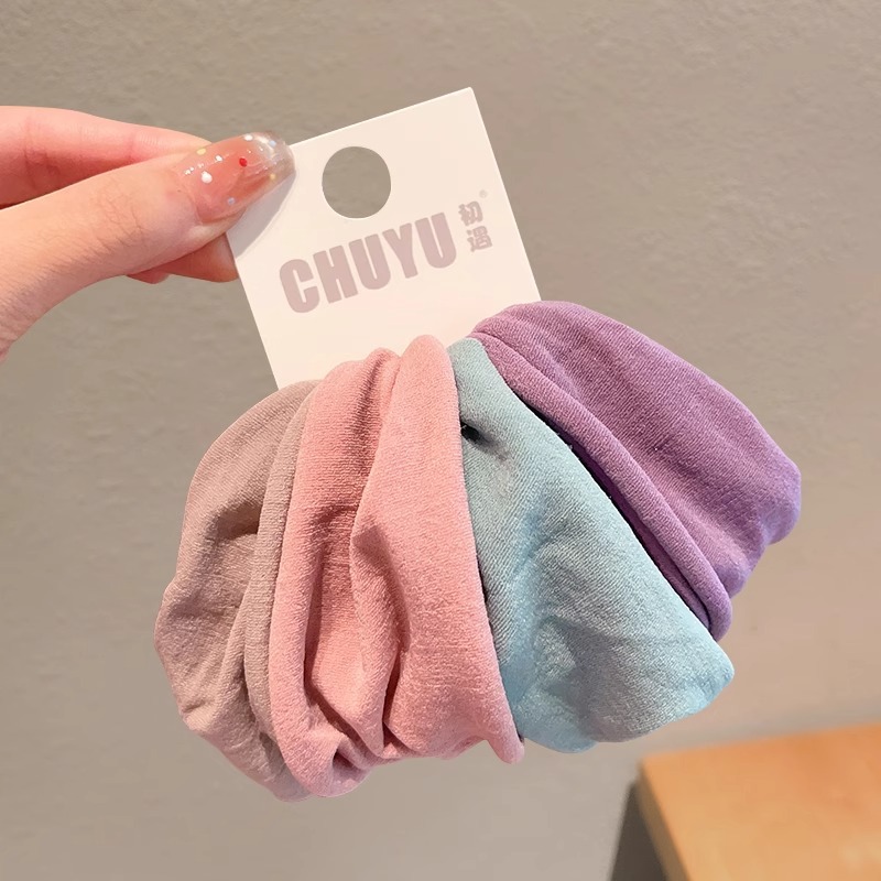 Cauda de caballo coreana de alta elasticidad máscara de color gruesa anillo de cabello de dopamina arco duradero no daña adornos para el cabello