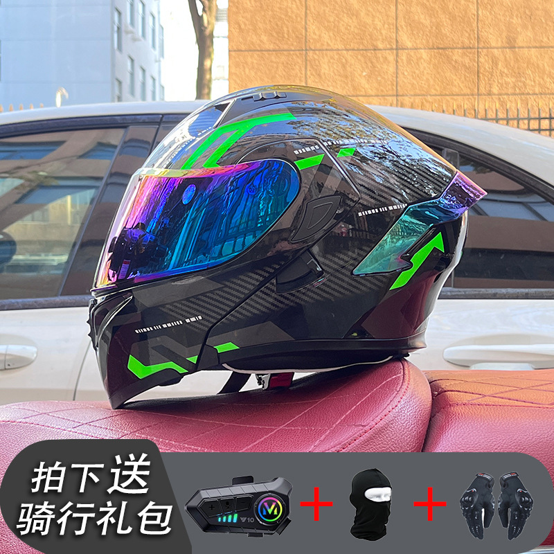 Earl negro y verde con cola de color Bluetooth Y10 chapada en color