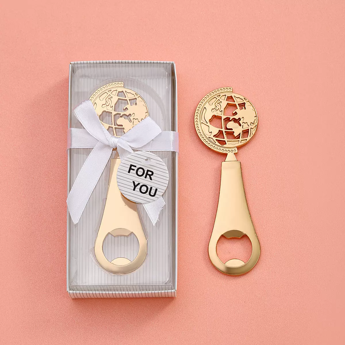 跨境创意地球开瓶器节日婚庆派对生日回礼礼品啤酒开瓶器起盖器