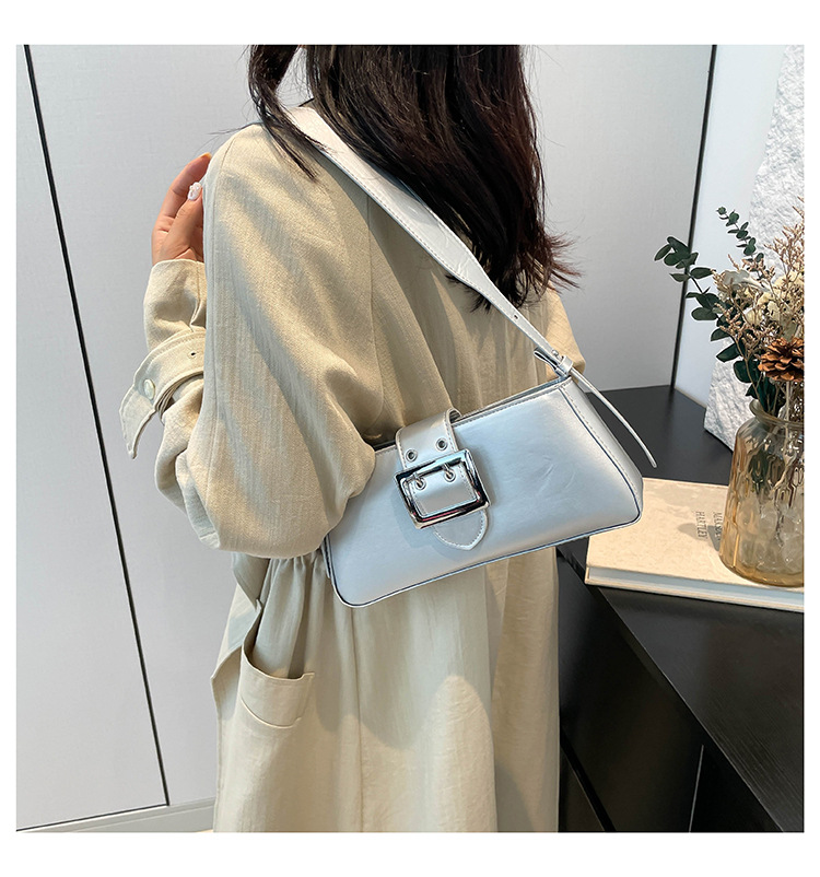 Uformell armhule for kvinner 2024 Ny enkel fransk pinne Fasjonabel vestlig stil Håndholdt pendlerskulder liten firkantet_voghion.com
