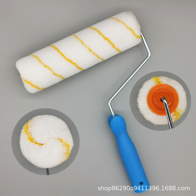 Cepillo de rodillo cepillo de rodillo recubrimiento de pintura 9 pulgadas sin ángulo muerto cepillo de rodillo sin ángulo muerto cepillo de rodillo