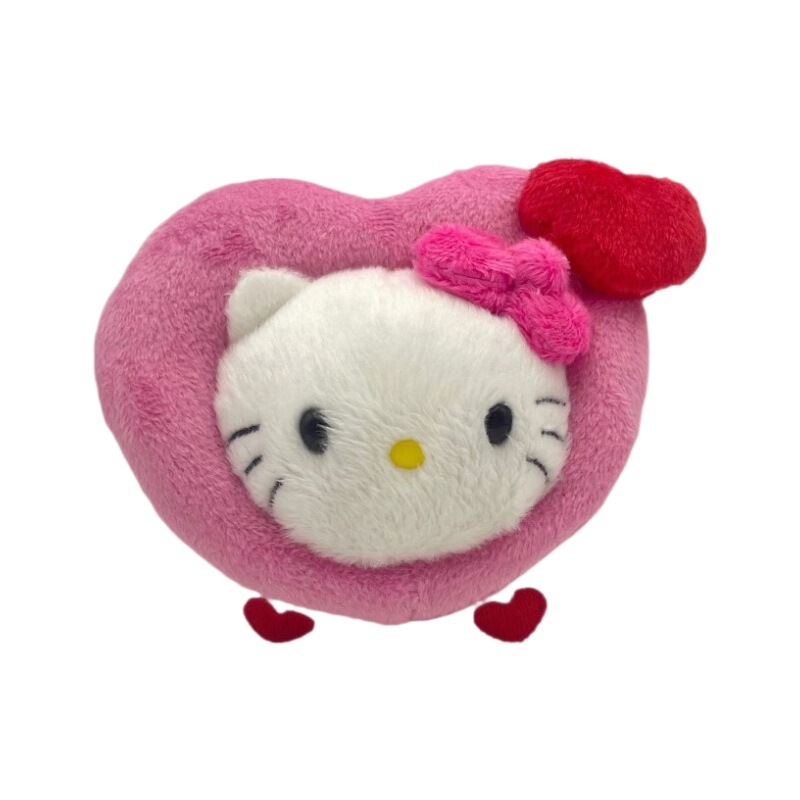 新品サンリオハートシリーズぬいぐるみストラップぬいぐるみキティちゃん猫ハートキーホルダーバッグ少女ハートストラップ|undefined