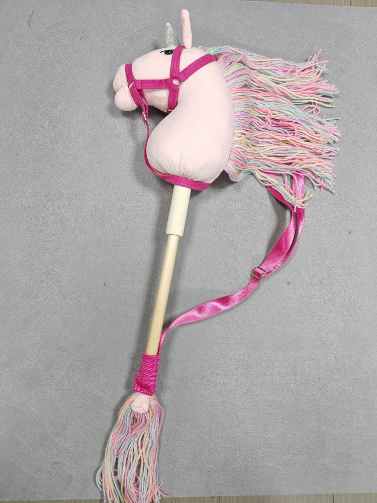 Fábrica de juguetes de peluche de cabeza de caballo de unicornio, juguete de peluche personalizado, dropshipping