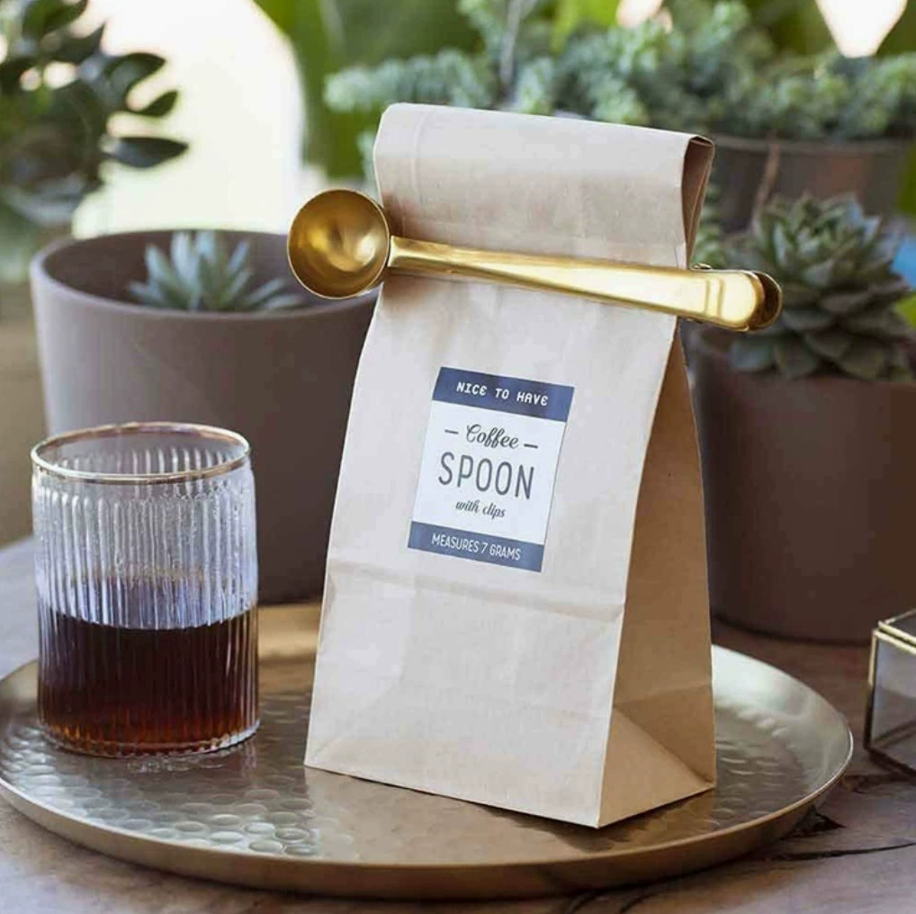 Ложка для молочной смеси из нержавеющей стали, зажим для запечатывания пакетов с кофейными зернами, зажим для запечатывания пищевых пакетов, прочный зажим-крокодил, зажим для мерных ложек