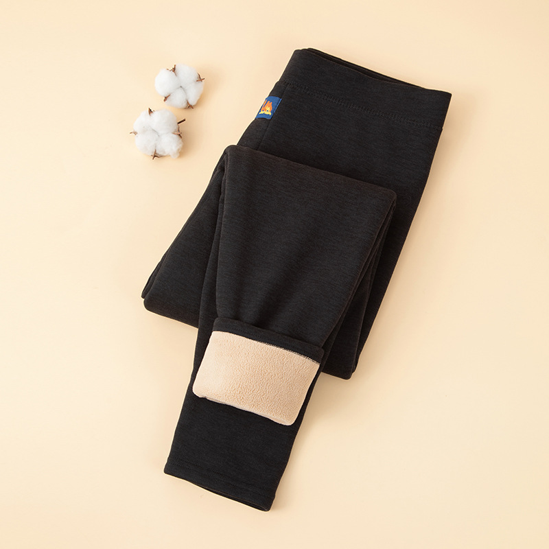 [Veldo de camello calentamiento] invierno hombre resistente al frío elástico leggings de cintura alta más vello grueso pantalones de línea anticongelante pantalones de otoño