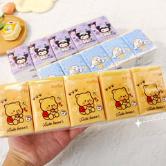 卡通紙巾小包手帕紙隨身裝餐巾紙便攜式小包裝紙巾迷你面巾紙10包