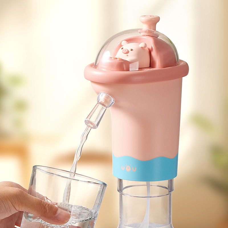 핑크 돼지 전기 워터 펌프