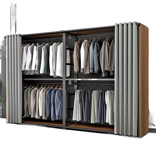 zsr open wardrobe bedroom floor-standing metal clothes rack light luxury cloakroom combination storage walk-in coat rack