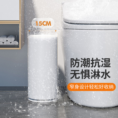 Wholesale household push-to-open flip-top plastic high-end double-layer trash can living room for dry and wet separation dustbin