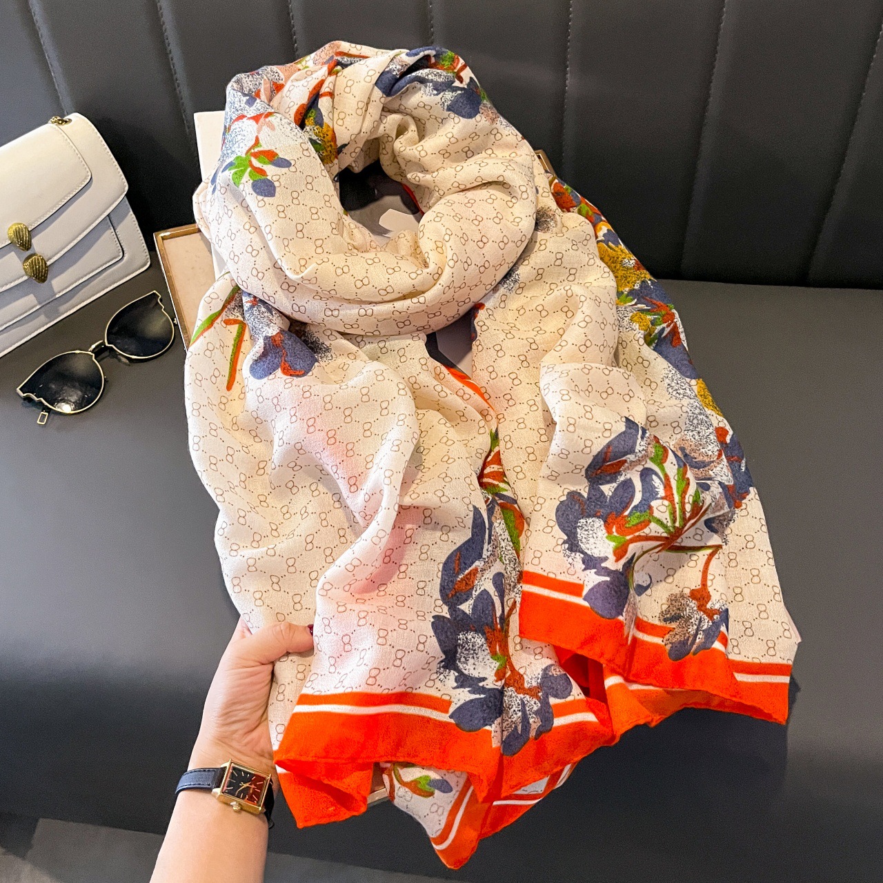 면과 린넨 스카프-45