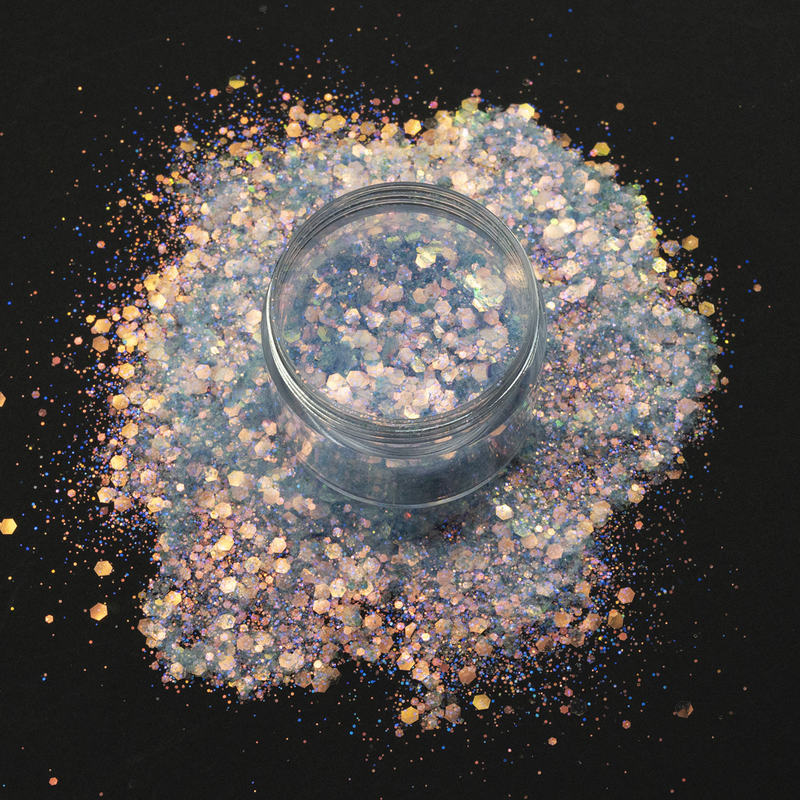 新品上市美甲粉金葱粉Sequins亮片可降解闪粉圣诞装饰环保