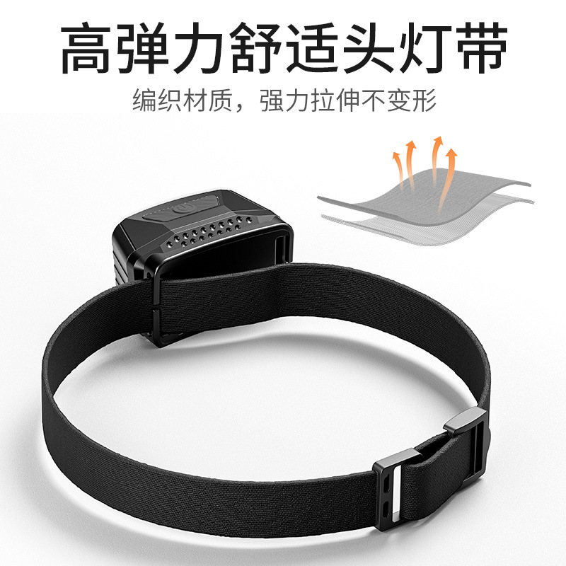 Fábrica de fuego directo al aire libre portátil faro rojo y blanco doble fuente de luz casco cargador faro mayorista