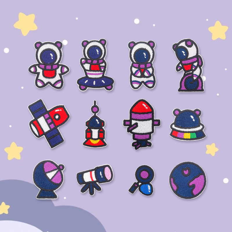 Genuine cute space cartoon self-adhesive astronaut