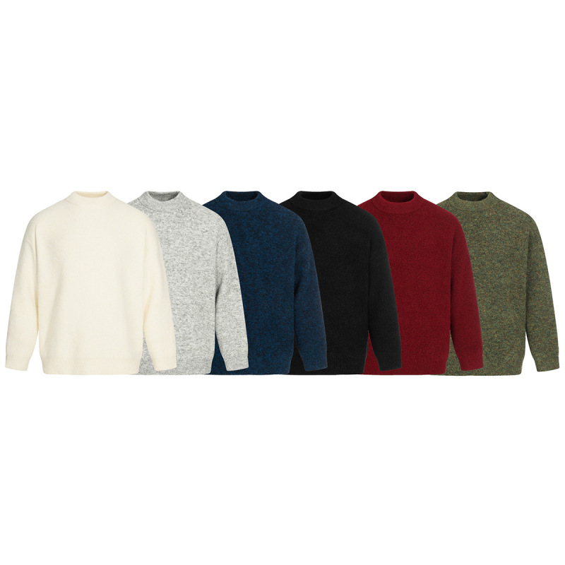 Northland Men's American Fashion Brand 2025 Autumn New Six-Color Alpaca Knit Sweater Basic Crew Neck Sweater