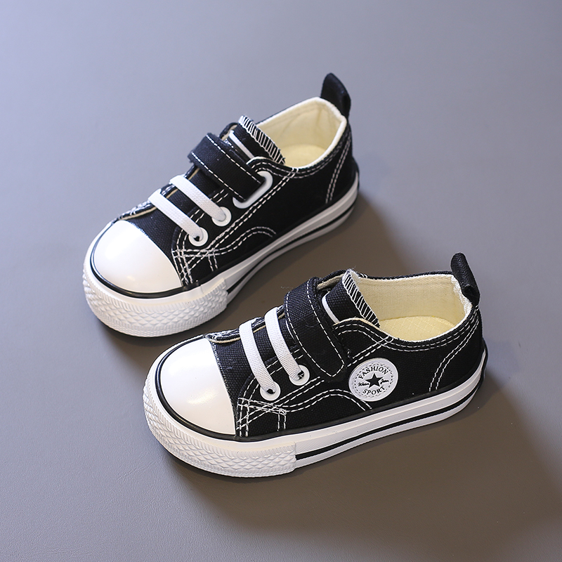 Chaussures en toile tendance pour enfants, style coréen printemps-automne 2024 : garçons et filles._voghion.com