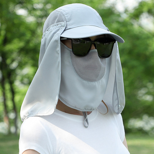Dust and Mosquito Protection Curtain Cap Baseball Cap Summer Women's Sunshade Sun Protection Cap Casual Duckbill Hat One Piece Dropshipping