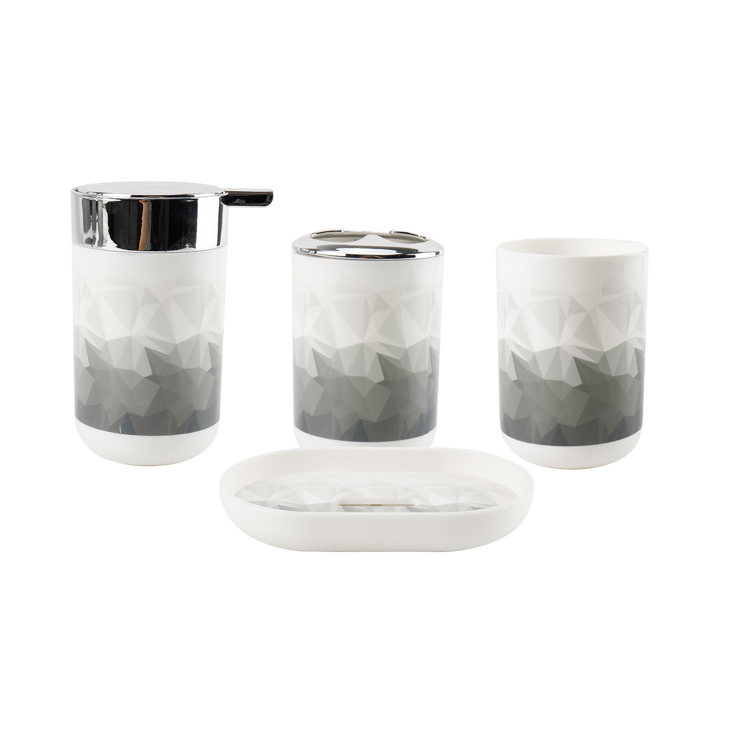 Nuevo kit de baño de plástico baño conjunto de artículos de baño baño baño hogar conjunto de impresión